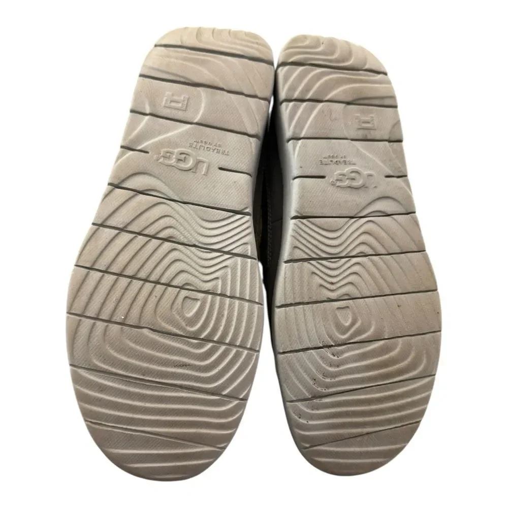UGG Treadlite Kids Gray Neon Chukka Shoes Boots 5